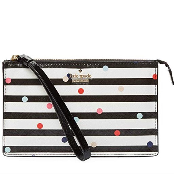 kate spade Handbags - Kate spade Cameron st confetti dot Leila wristlet
